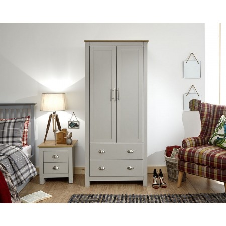 2 Door Wardrobe | Mdf Wardrobes | Brixton Beds