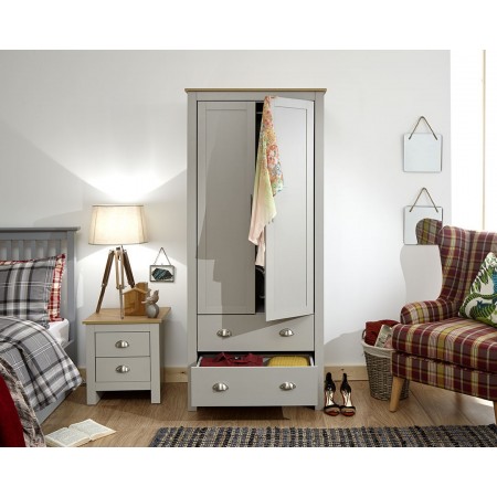 2 Door Wardrobe | Mdf Wardrobes | Brixton Beds