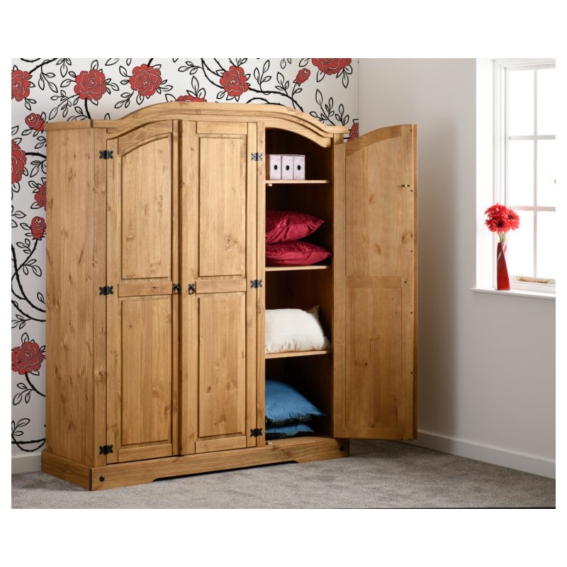 3 Door Wardrobes | 3 Door Wooden Wardrobe | Brixton Beds