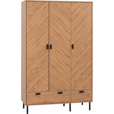 3 Door Wardrobes | 3 Door Wardrobe With Drawers | Brixton Beds