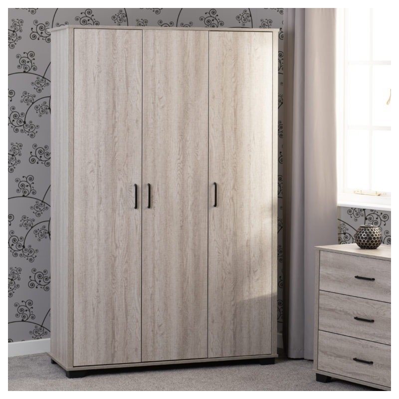 3 Door Wardrobes | Flat Pack Wardrobe | Brixton Beds