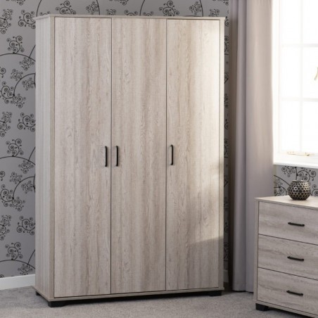 3 Door Wardrobes | Flat Pack Wardrobe | Brixton Beds