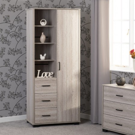 Single wooden wardrobe | Solid wood wardrobes | Wooden wardrobe