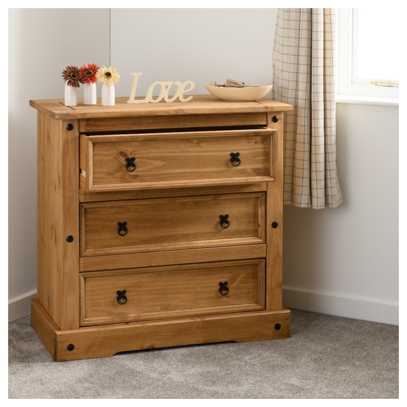 3 Drawer Chest | 3 Chest of drawers | Brixton Beds