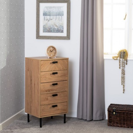 5 Drawer Chests | narrow chest of drawers | Brixton Beds