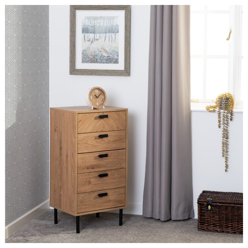 5 Drawer Chests | narrow chest of drawers | Brixton Beds