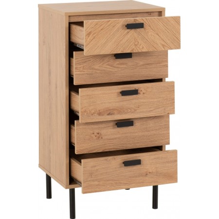 5 Drawer Chests | narrow chest of drawers | Brixton Beds