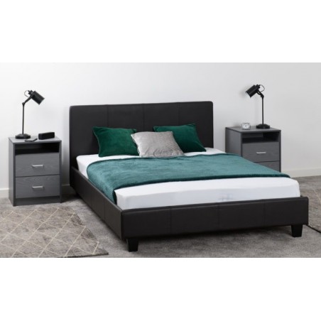 Modern leather bed |Single bed frame | Leather double bed|Brixton Beds