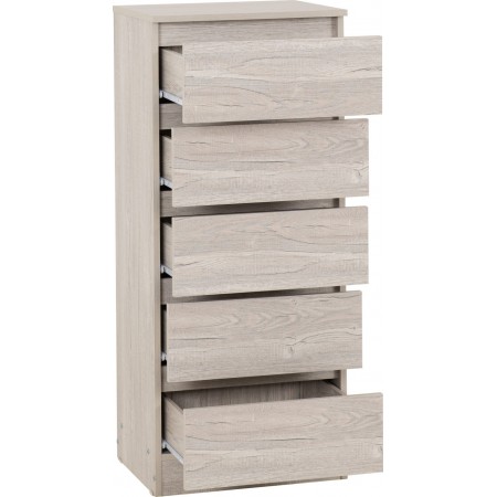 5 Drawer Chests | Narrow chest of drawers | Brixton Beds