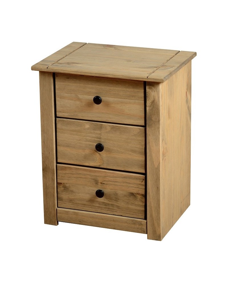 Panama 3 Drawer Bedside Chest