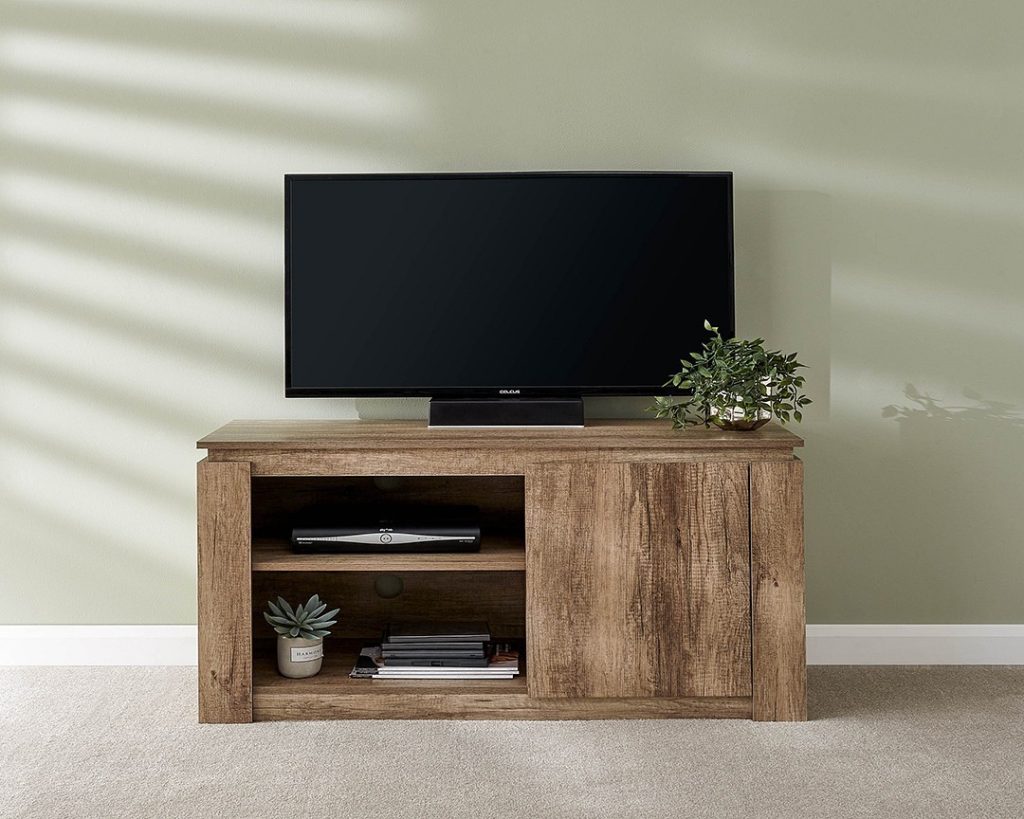 Canyon 1 Door Compact TV Unit Oak