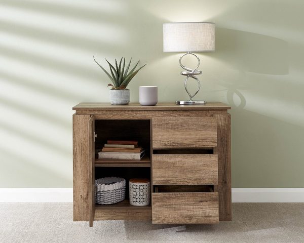 Canyon 1 Door 3 Drawer Multi Unit Oak