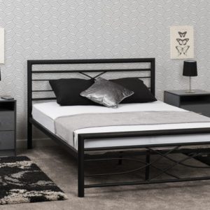 Kelly Metal Bed Frame Black