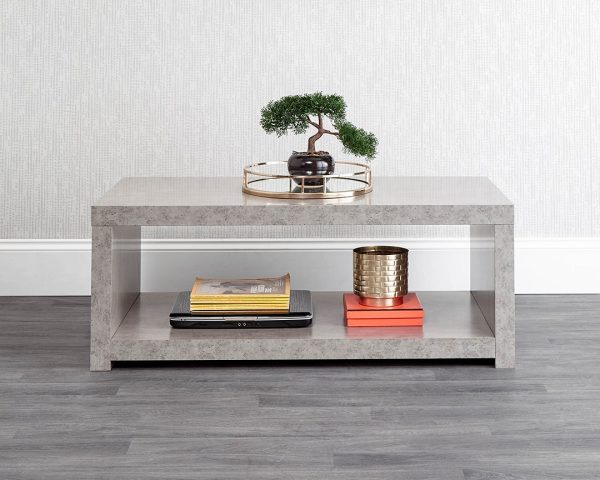 Bloc Coffee Table with Shelf