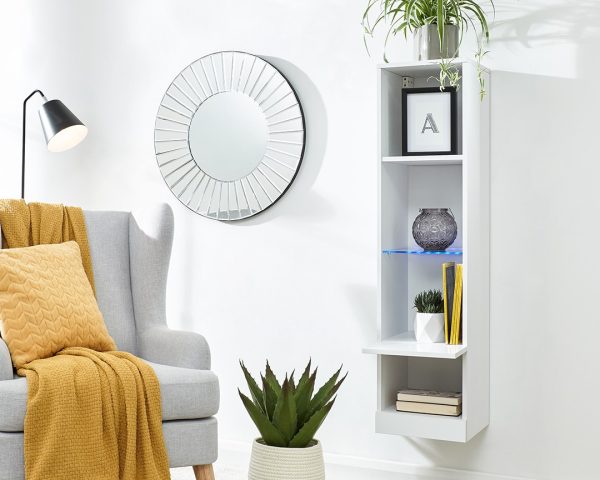 Galicia Wall Mounted Tall Shelving Unit