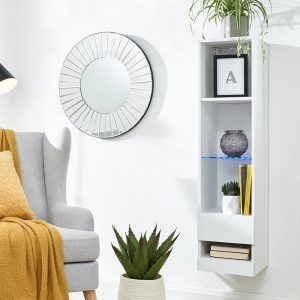 Galicia Wall Mounted Tall Shelving Unit