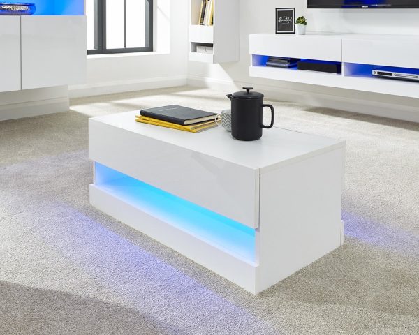 Galicia LED Lift Up Coffee Table