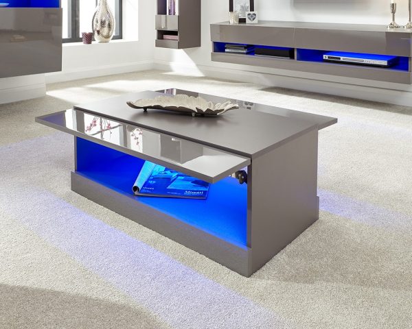 Galicia LED Lift Up Coffee Table