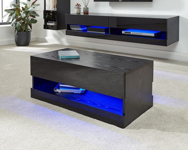 Galicia LED Lift Up Coffee Table