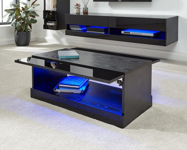 Galicia LED Lift Up Coffee Table