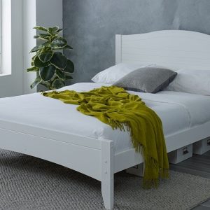 Lauren Wooden Bed Frame White