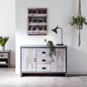 Boston 2 Door 3 Drawer Sideboard Grey