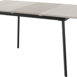 Avery Extending Dining Table Concrete/Grey Oak Effect/Black