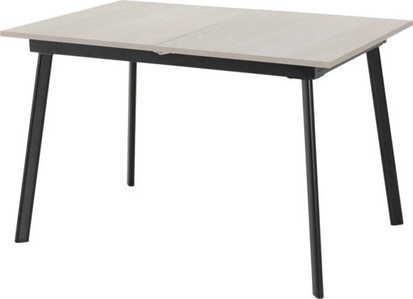 Avery Extending Dining Table Concrete/Grey Oak Effect/Black