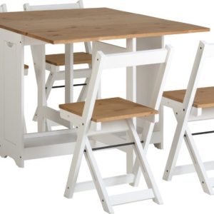 Santos Butterfly Dining Set Distressed Waxed Pine