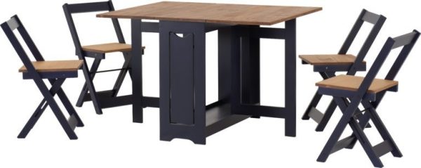 Santos Butterfly Dining Set Distressed Waxed Pine