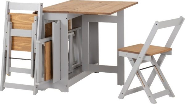 Santos Butterfly Dining Set Distressed Waxed Pine