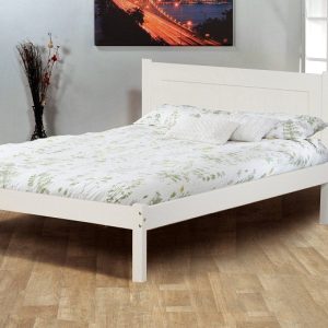 Clifton Low Foot End Pine Wooden Bed Frame White