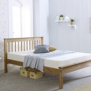 Chester Low Foot End Waxed Pine Wooden Bed Frame