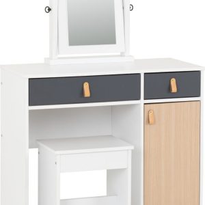 Brooklyn Dressing Table Set Oak Effect/Grey