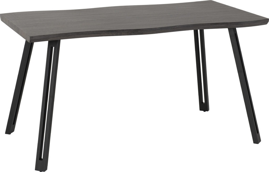 Wave Edge Dining Table Black